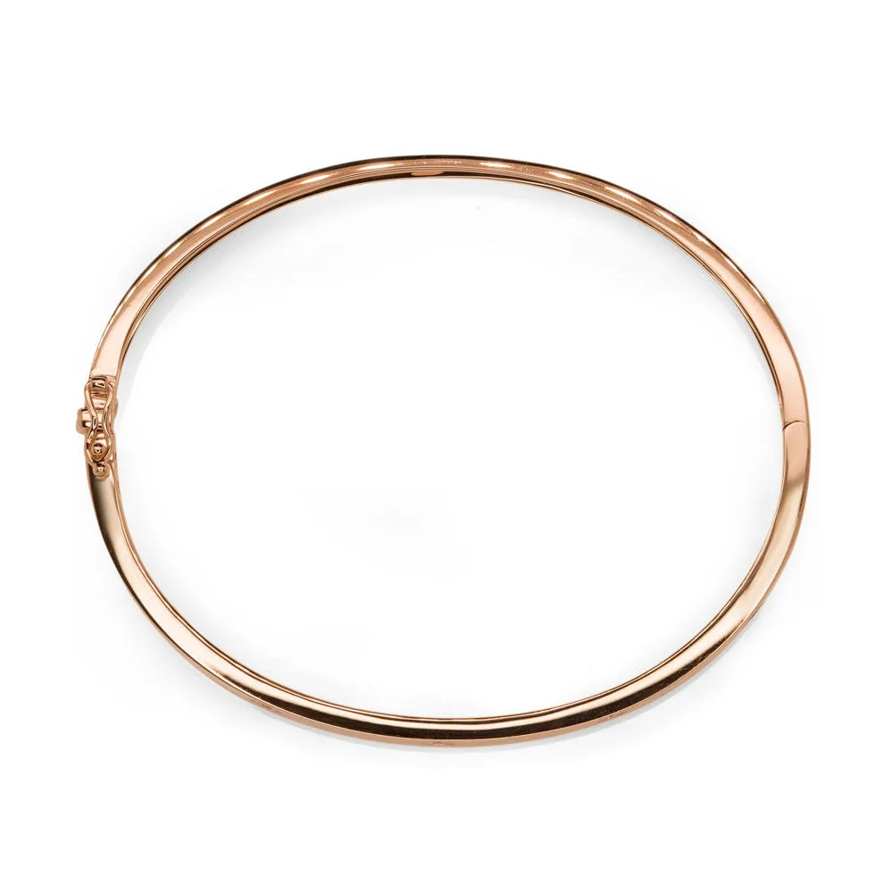 0.38CT 14K R/G DIAMOND BANGLE