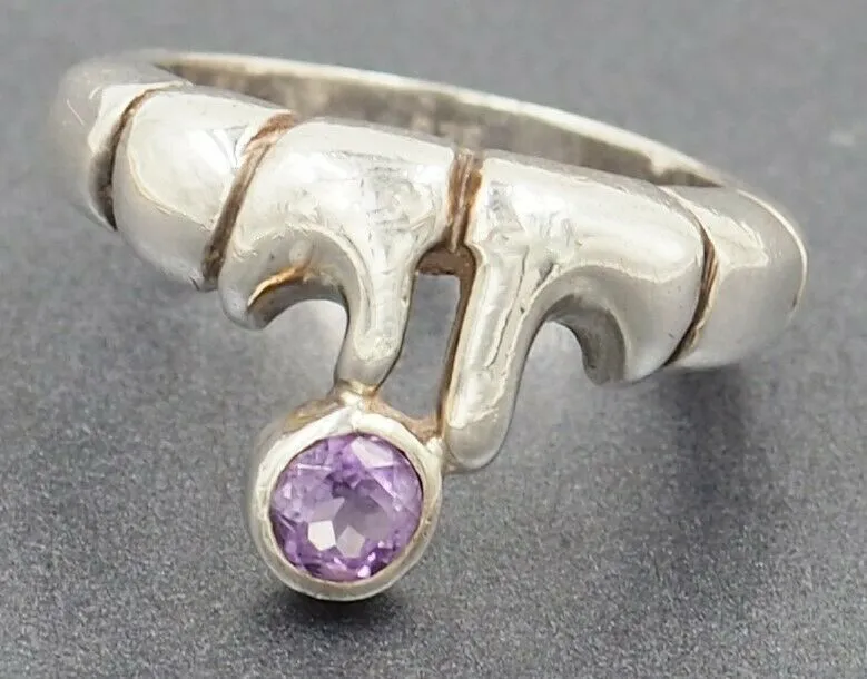 925 Sterling Silver Amethyst Ring