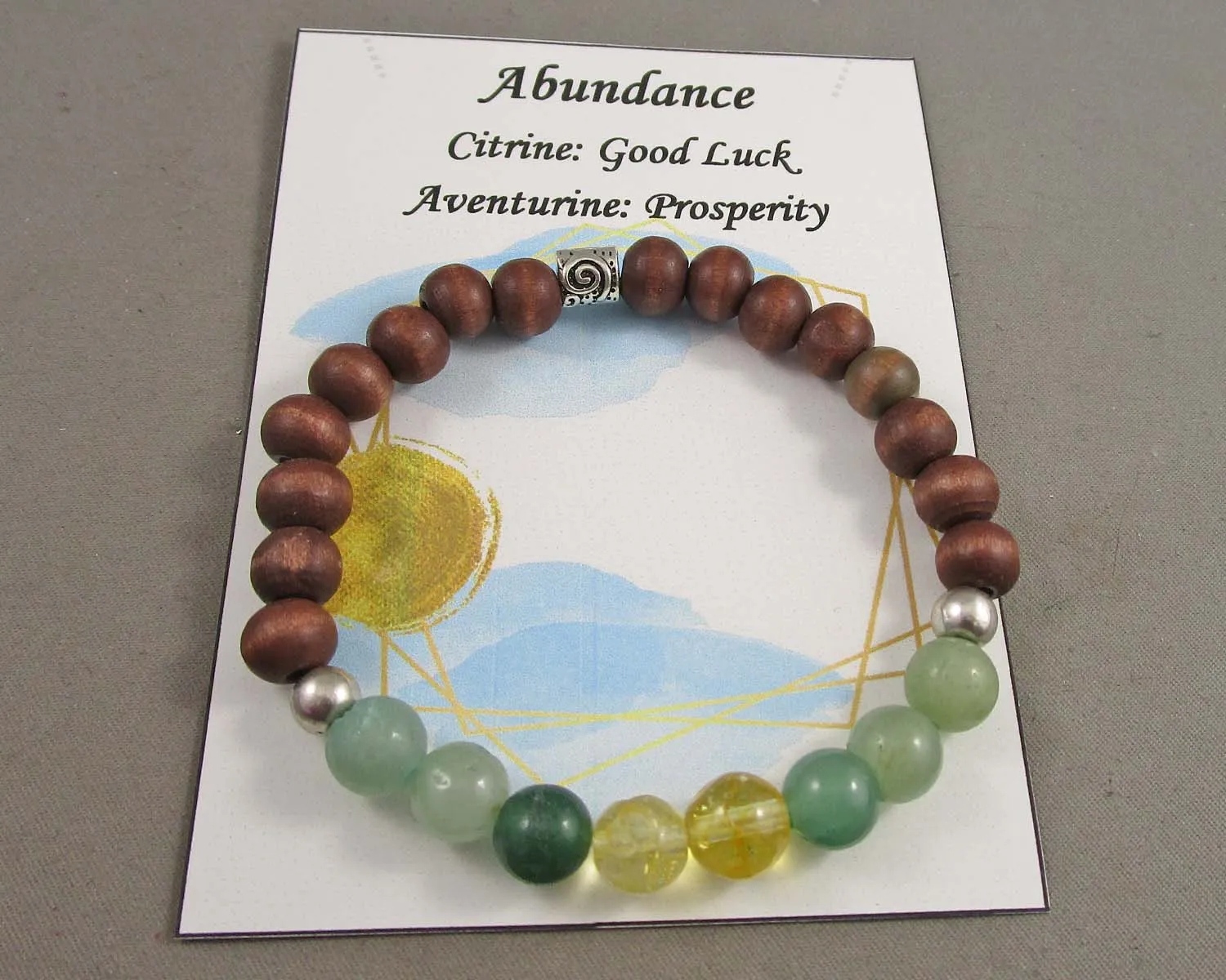 Abundance Bracelet (Citrine & Aventurine) J076
