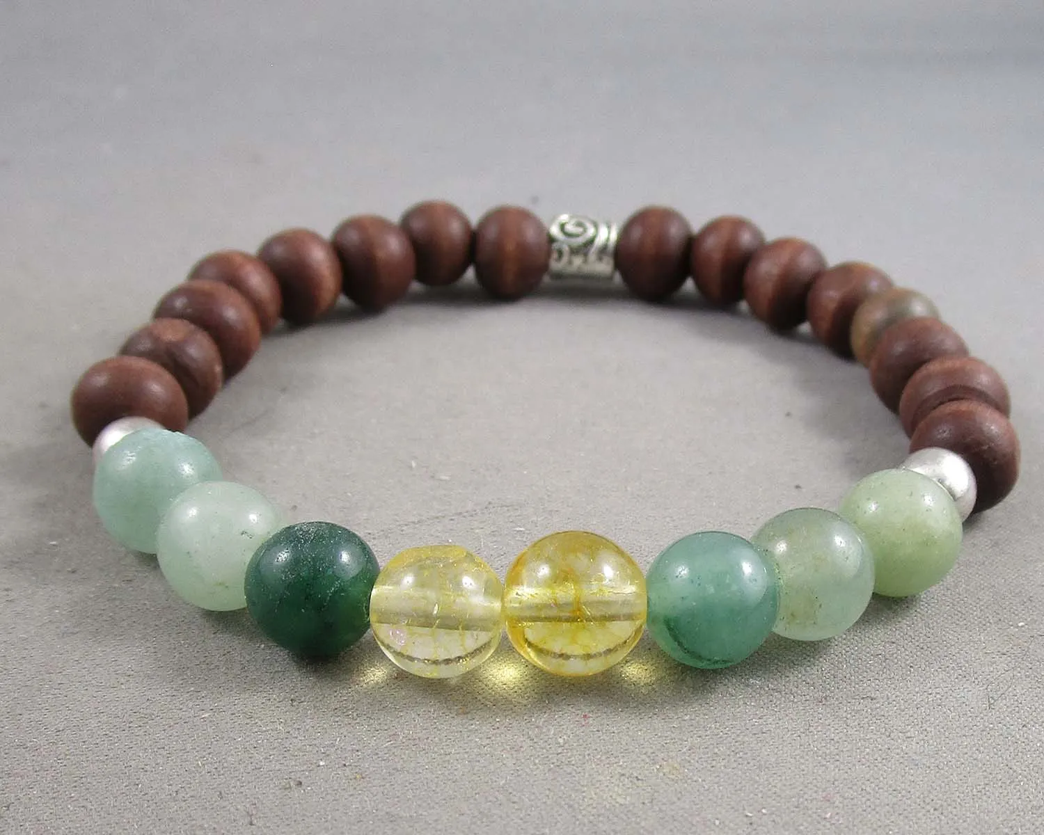 Abundance Bracelet (Citrine & Aventurine) J076