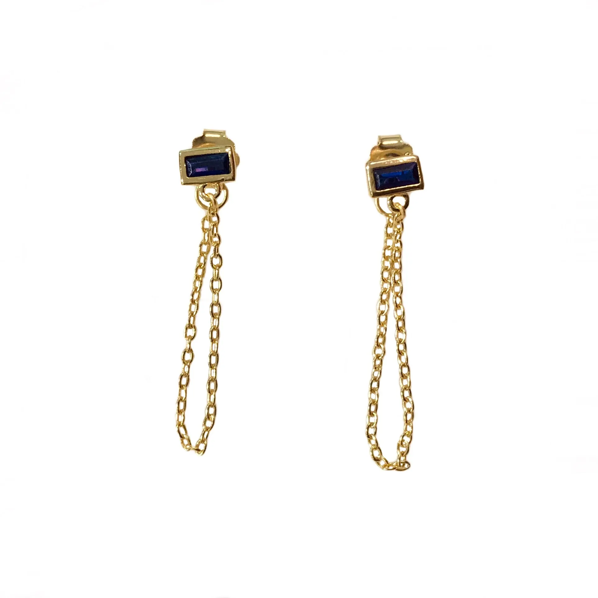 Amy Sparkle Chain Studs