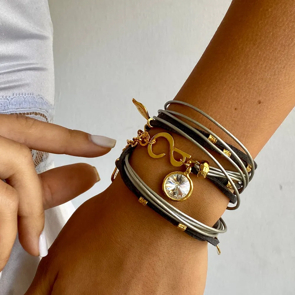 Black Ivy Pop Bracelet - Gold