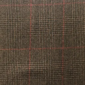 Brown POW With Red Check Flannel Suiting