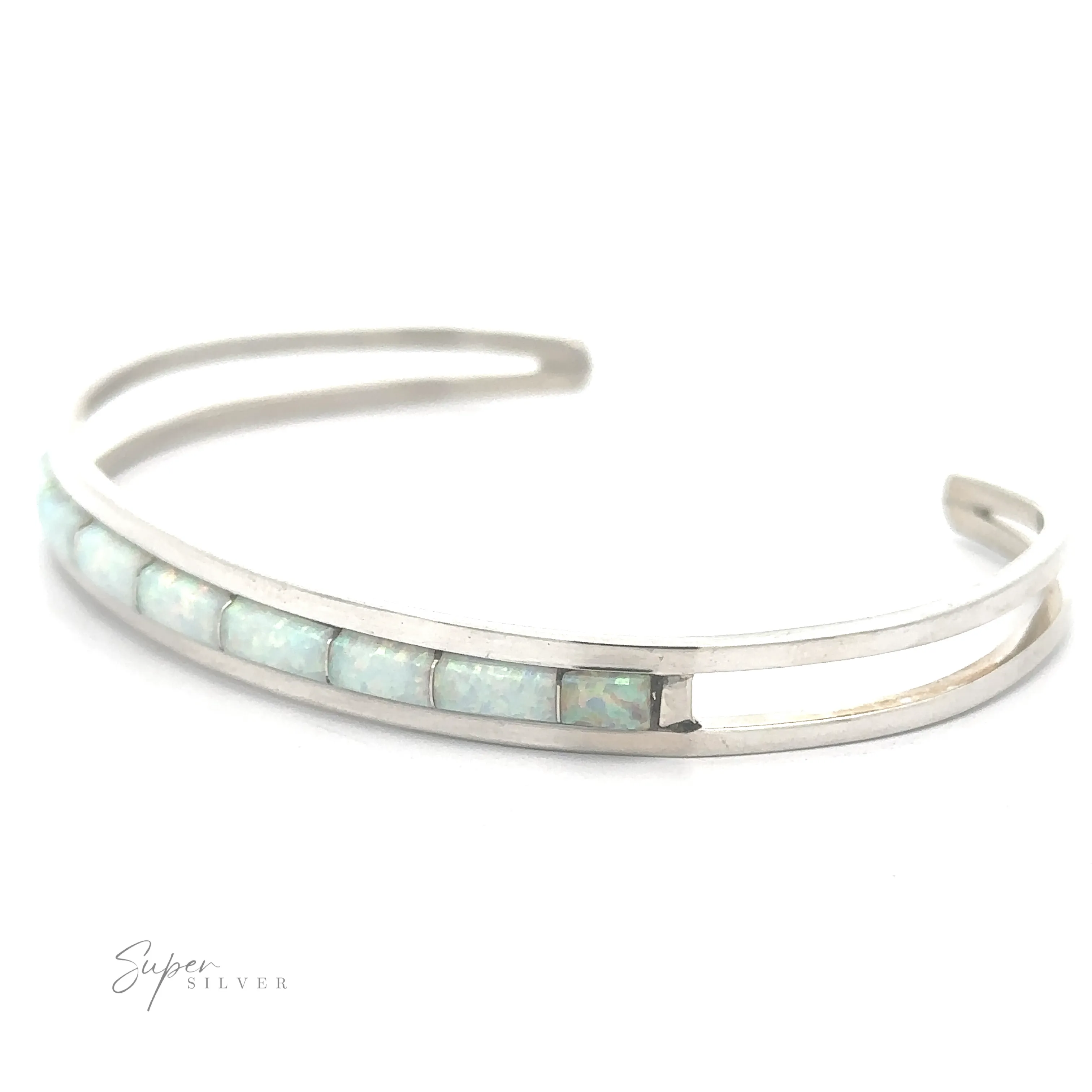 Chic Native American Cuff With Inlaid Stones