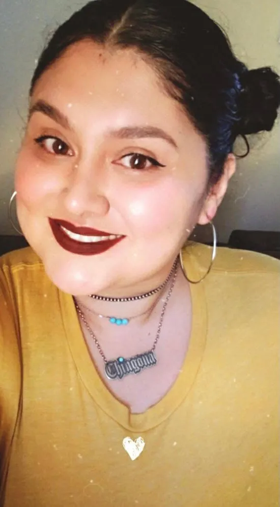 Chingona necklace nameplate 18” sterling silver