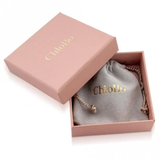 CHLOBO Silver Glistening Flower Bud Aventurine Choker Necklace