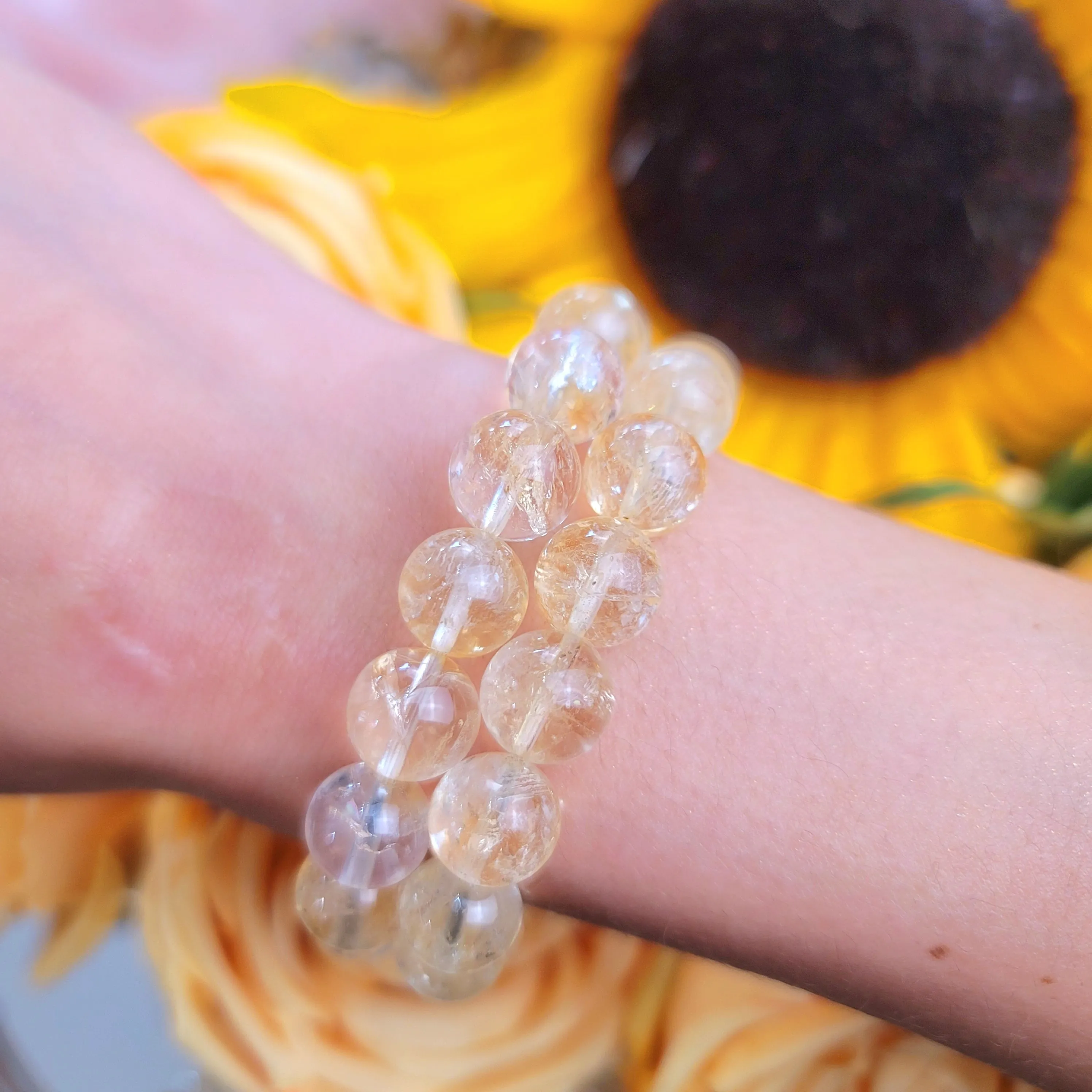 Citrine Bracelet (Gem Grade   Rainbow) for Attracting Abundance