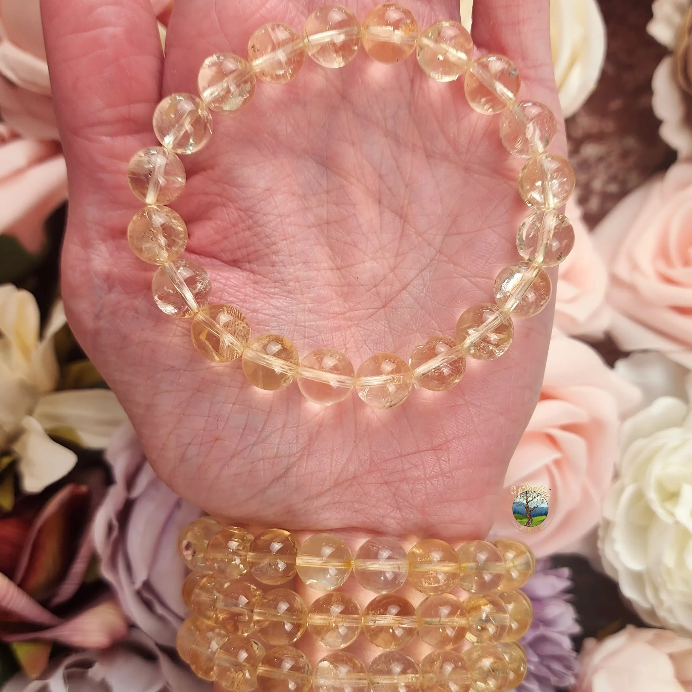 Citrine Bracelet (Gem Grade   Rainbow) for Attracting Abundance