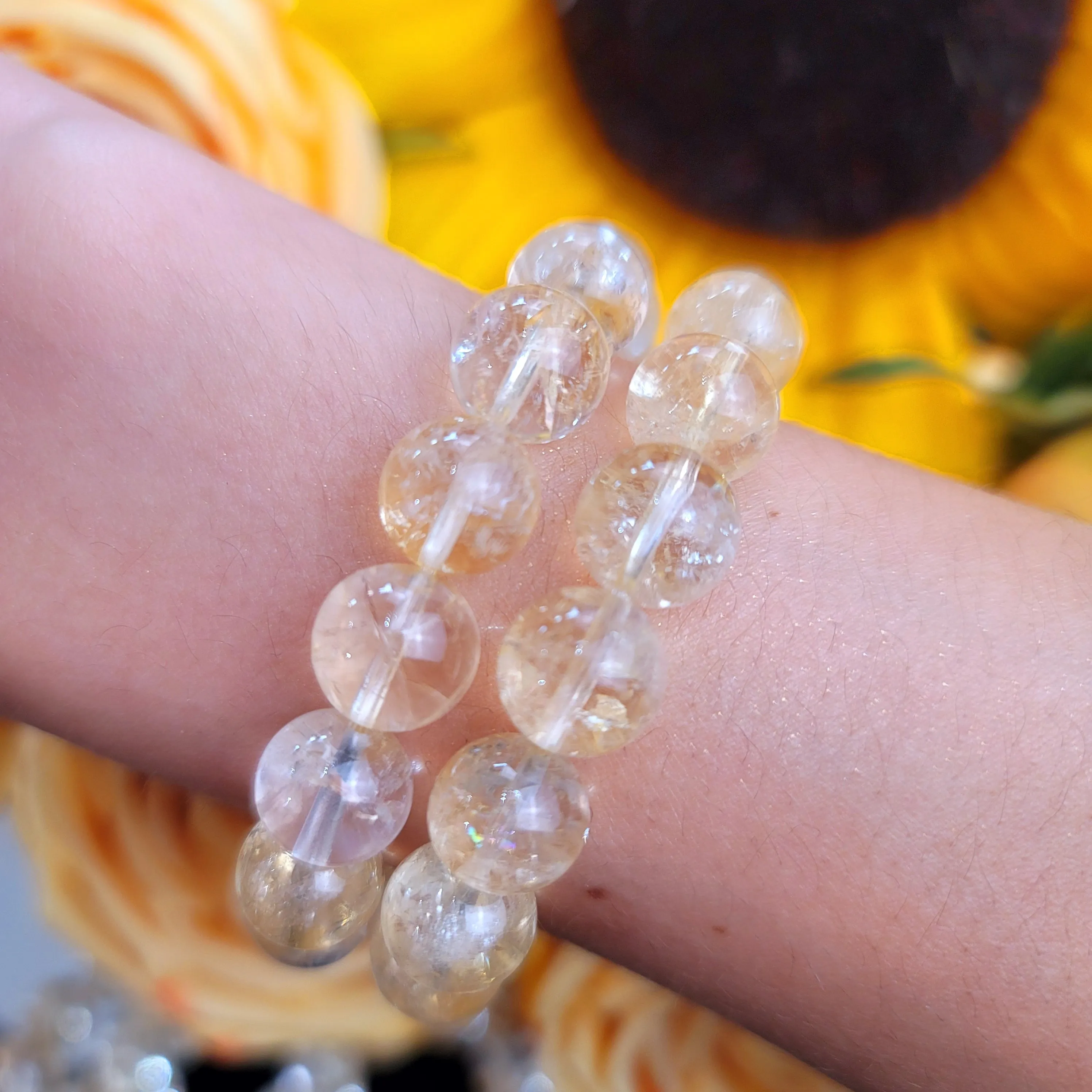 Citrine Bracelet (Gem Grade   Rainbow) for Attracting Abundance