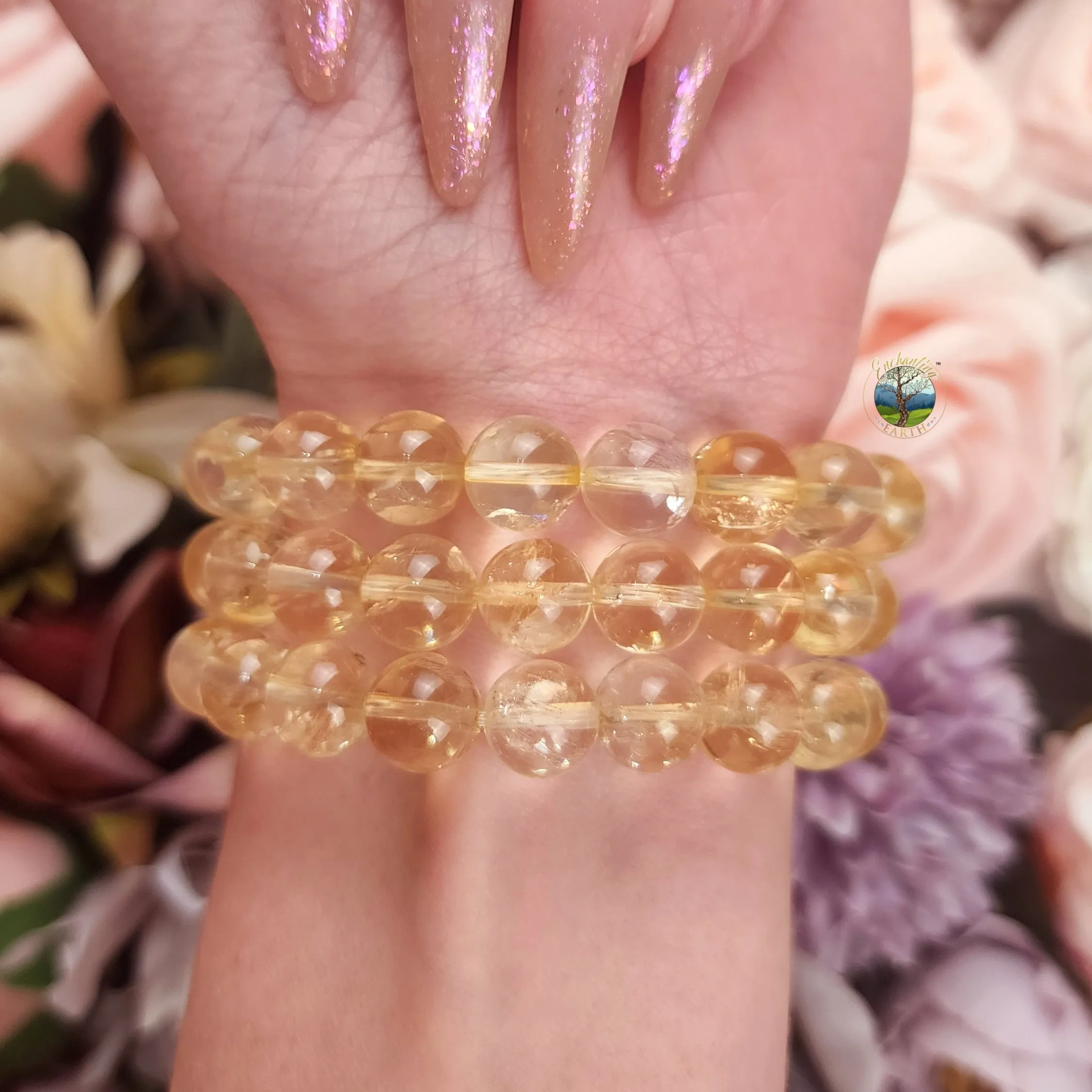 Citrine Bracelet (Gem Grade   Rainbow) for Attracting Abundance