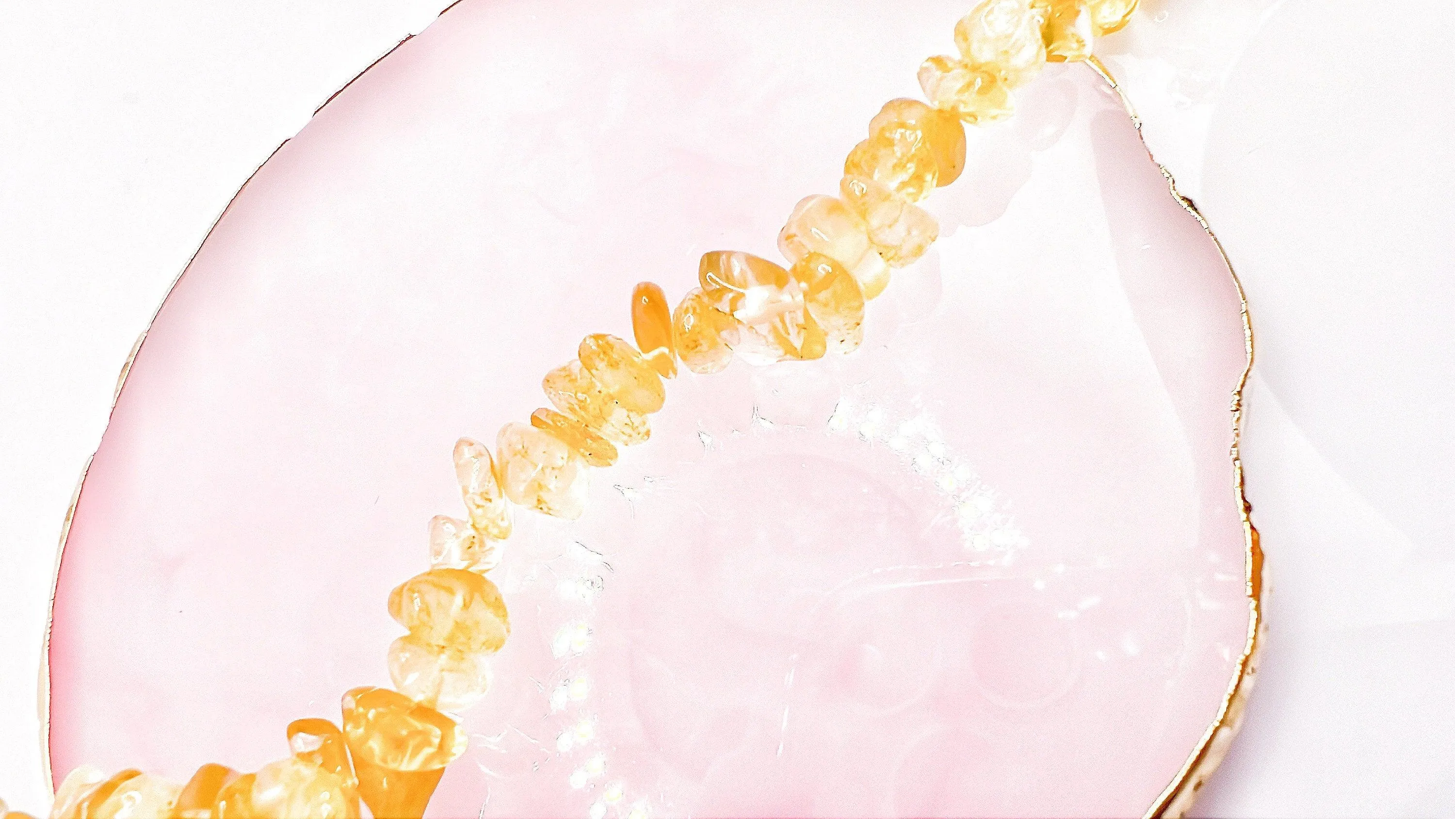 Citrine Crystal Raw Chip Bracelet