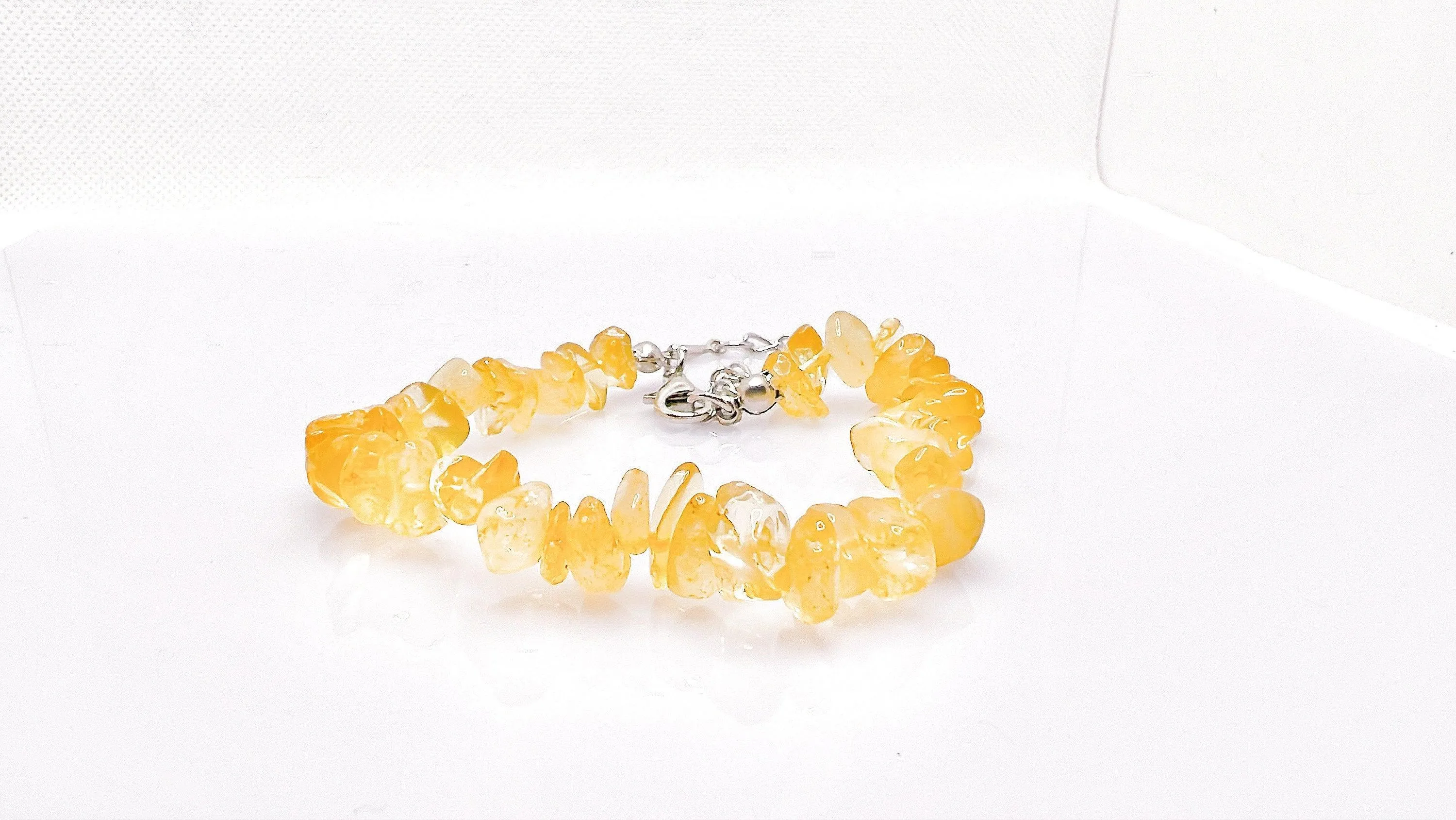 Citrine Crystal Raw Chip Bracelet