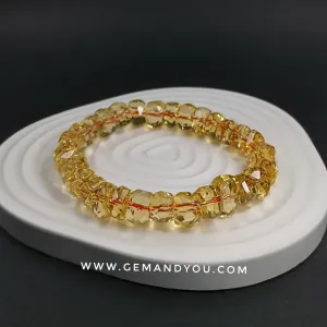 Citrine Faceted Bracelet 10mm AAA