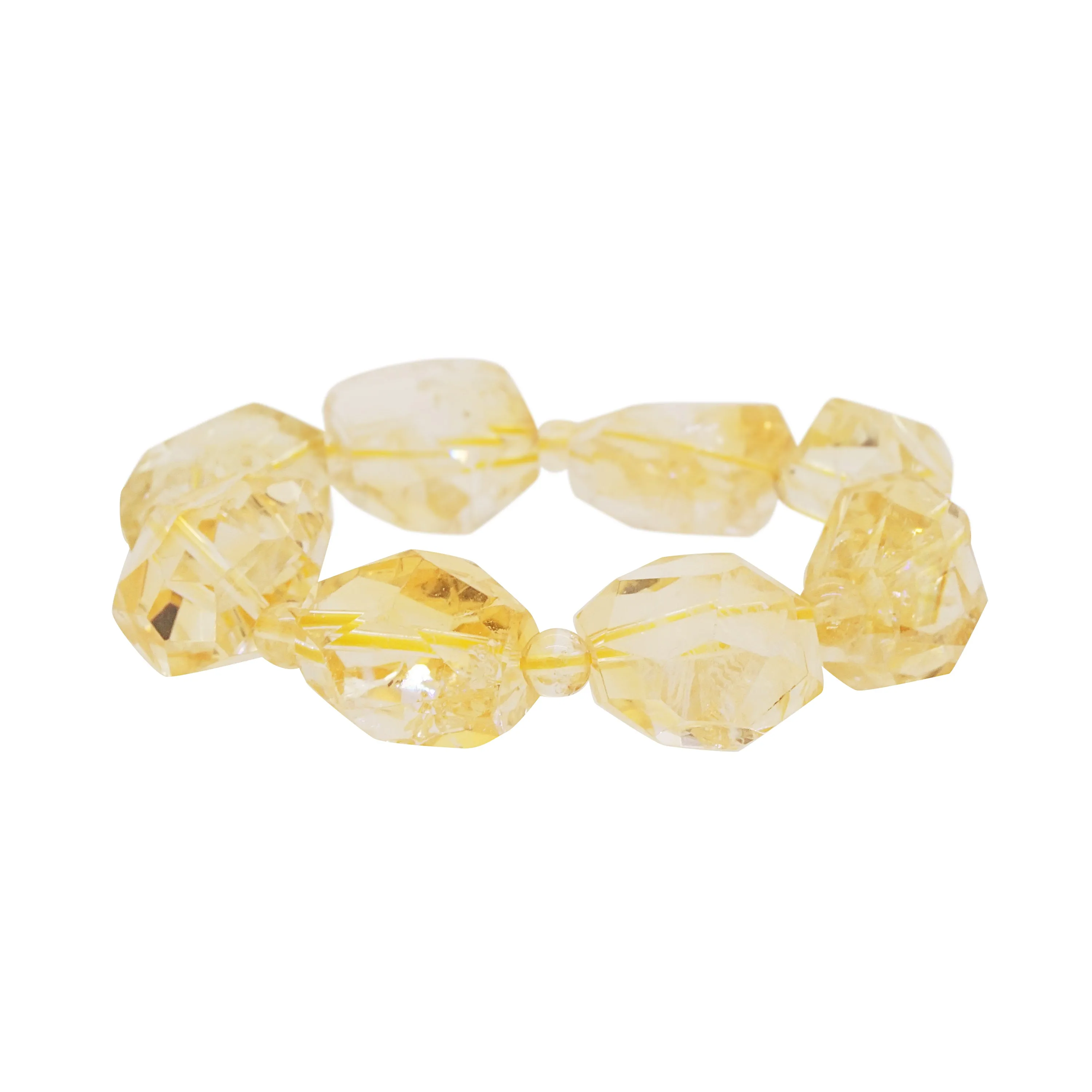 Citrine Faceted Tumble