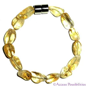 Citrine Gemstone Nugget Bracelet