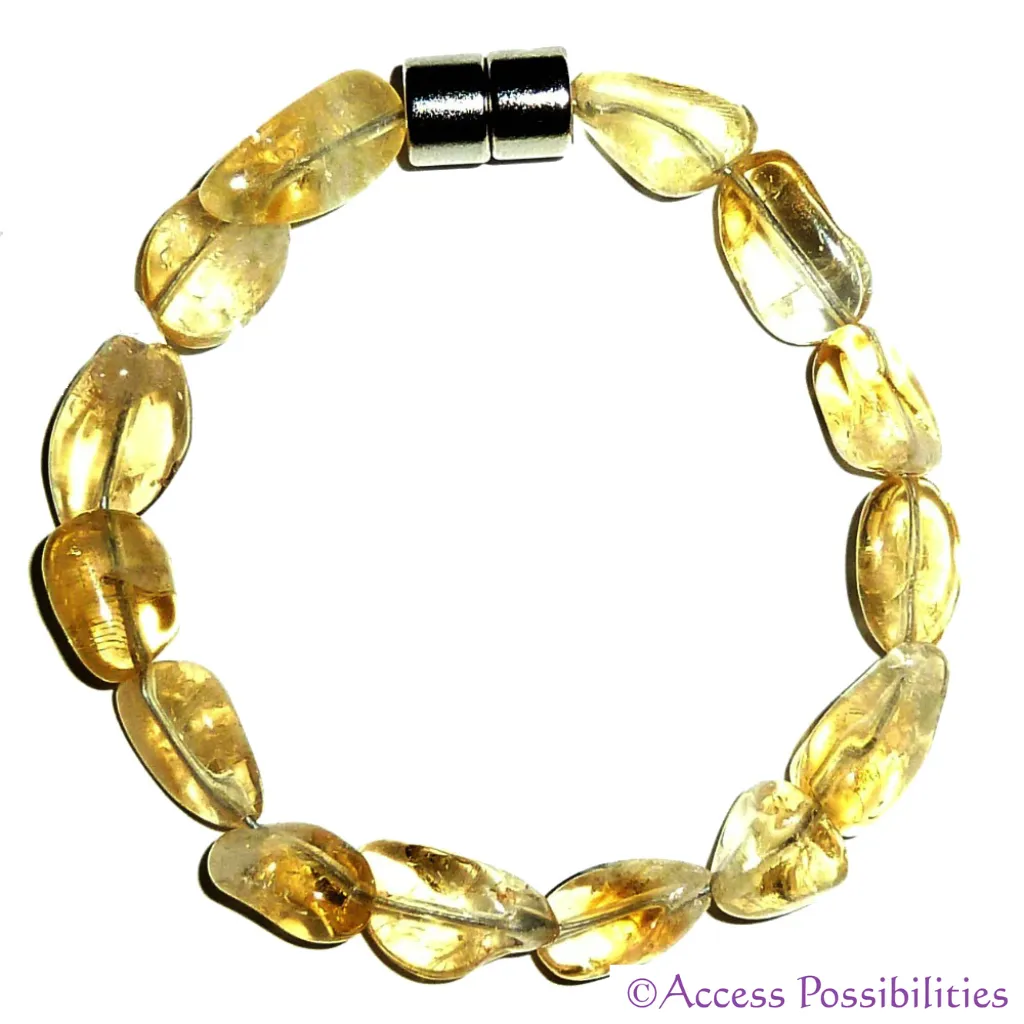 Citrine Gemstone Nugget Bracelet