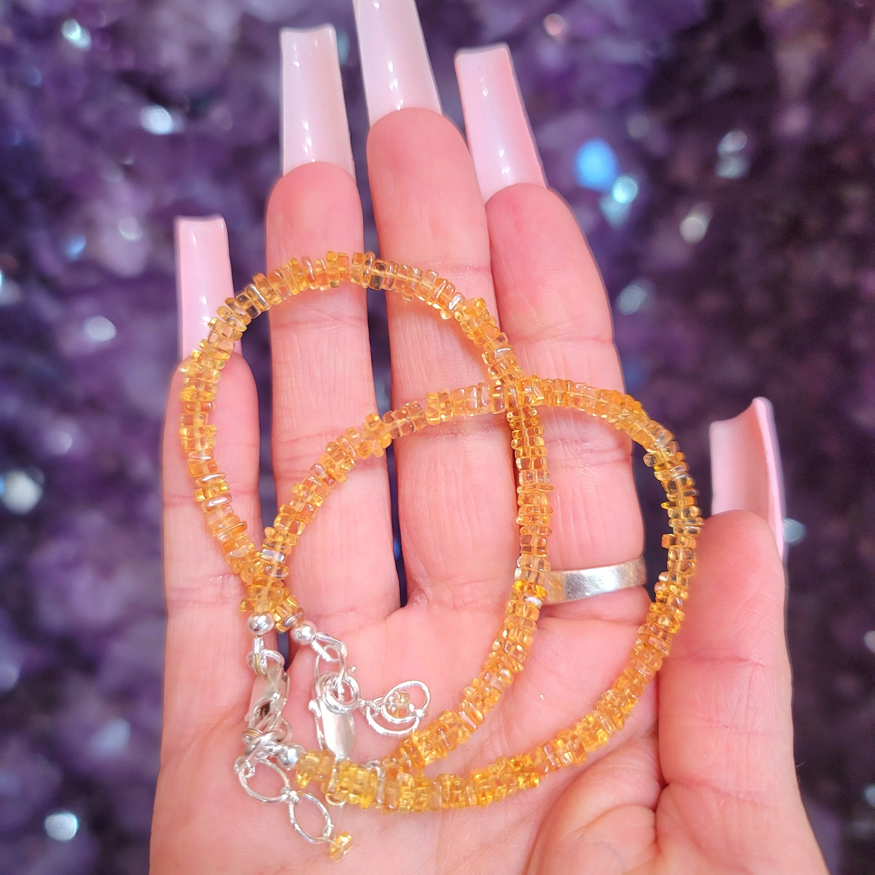 Citrine Square Bracelet for Attracting Abundance