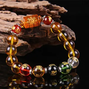 Citrine the God of Wealth Bracelet & The 5 Element Crystals-cuzcare