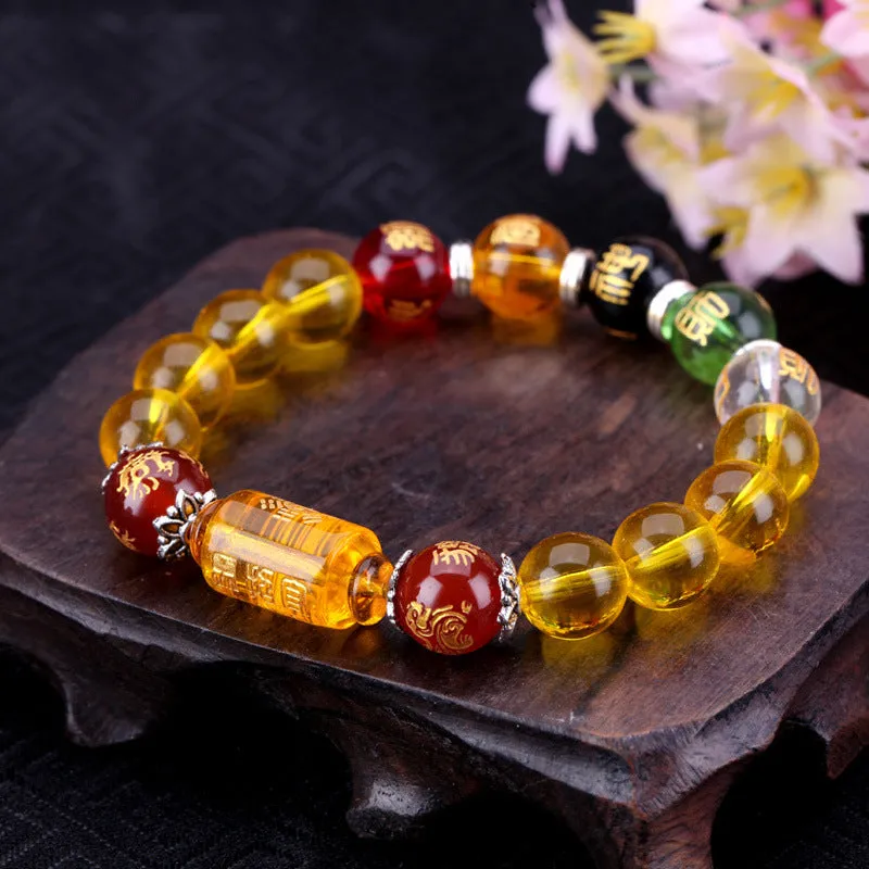 Citrine the God of Wealth Bracelet & The 5 Element Crystals-cuzcare