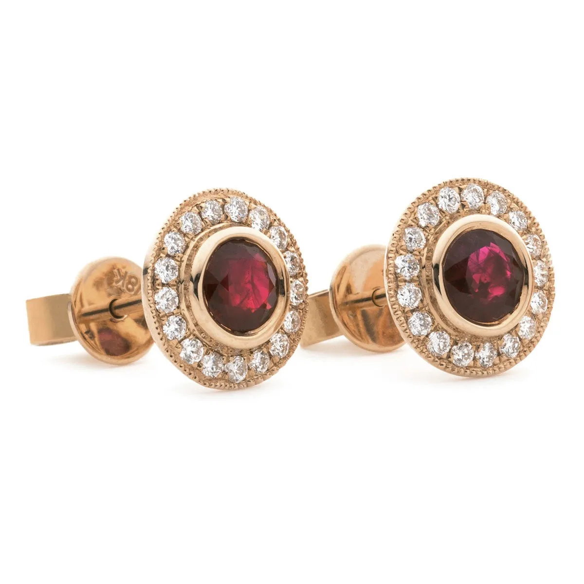Diamond & Ruby Earrings 0.55ct - 2.15ct