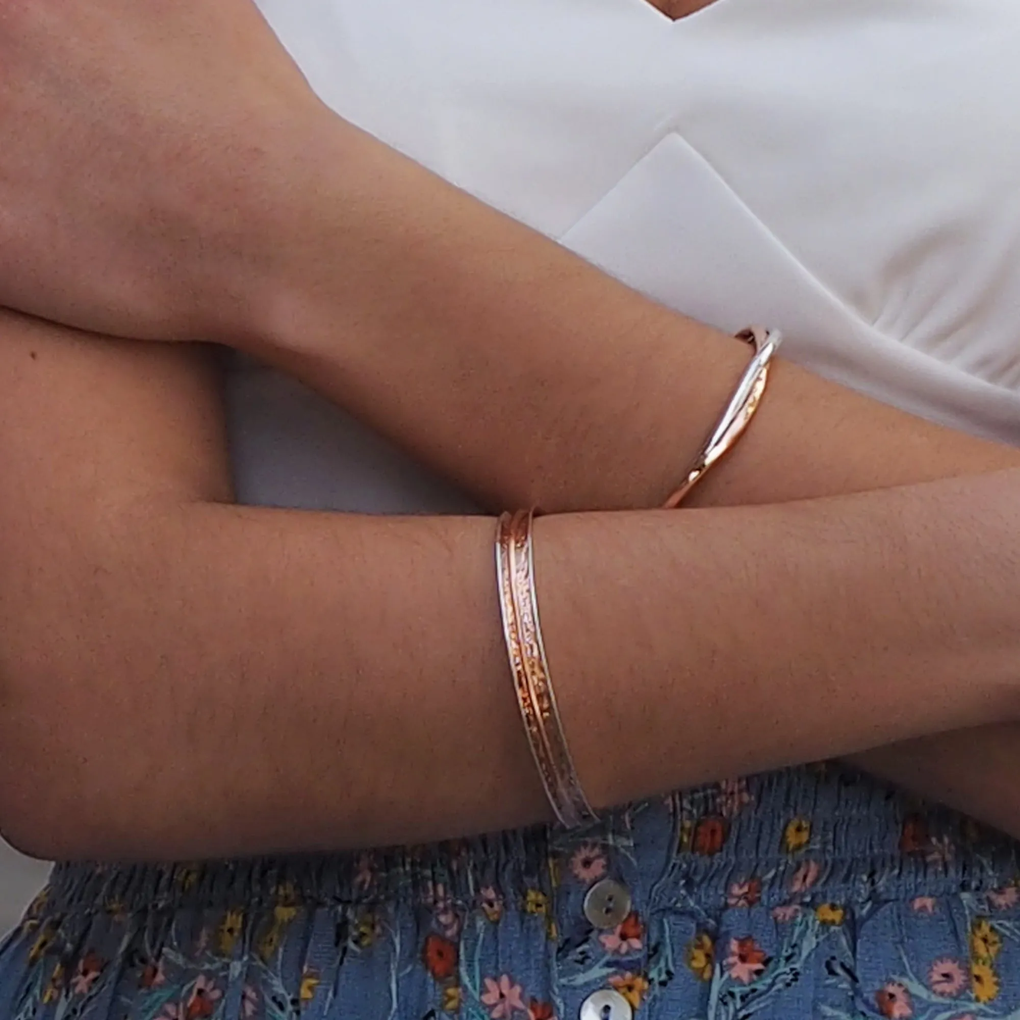 Duo Marseille Ag/Cu Bangle