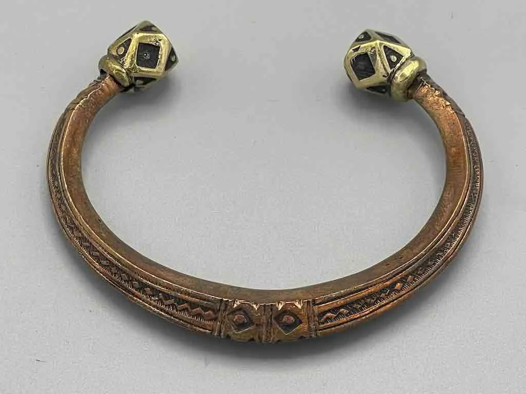 Exceptional Quality Large Copper Tuareg Bracelet - Niger