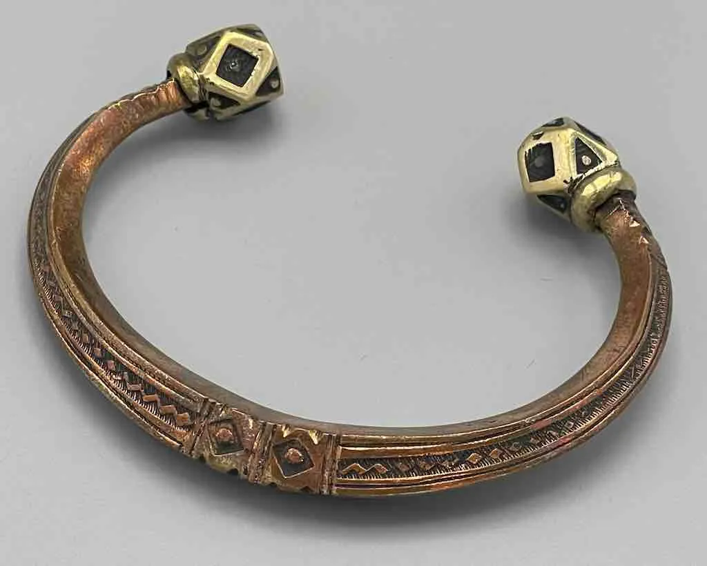 Exceptional Quality Large Copper Tuareg Bracelet - Niger