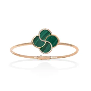 FLUMINA Bangle with Malachite
