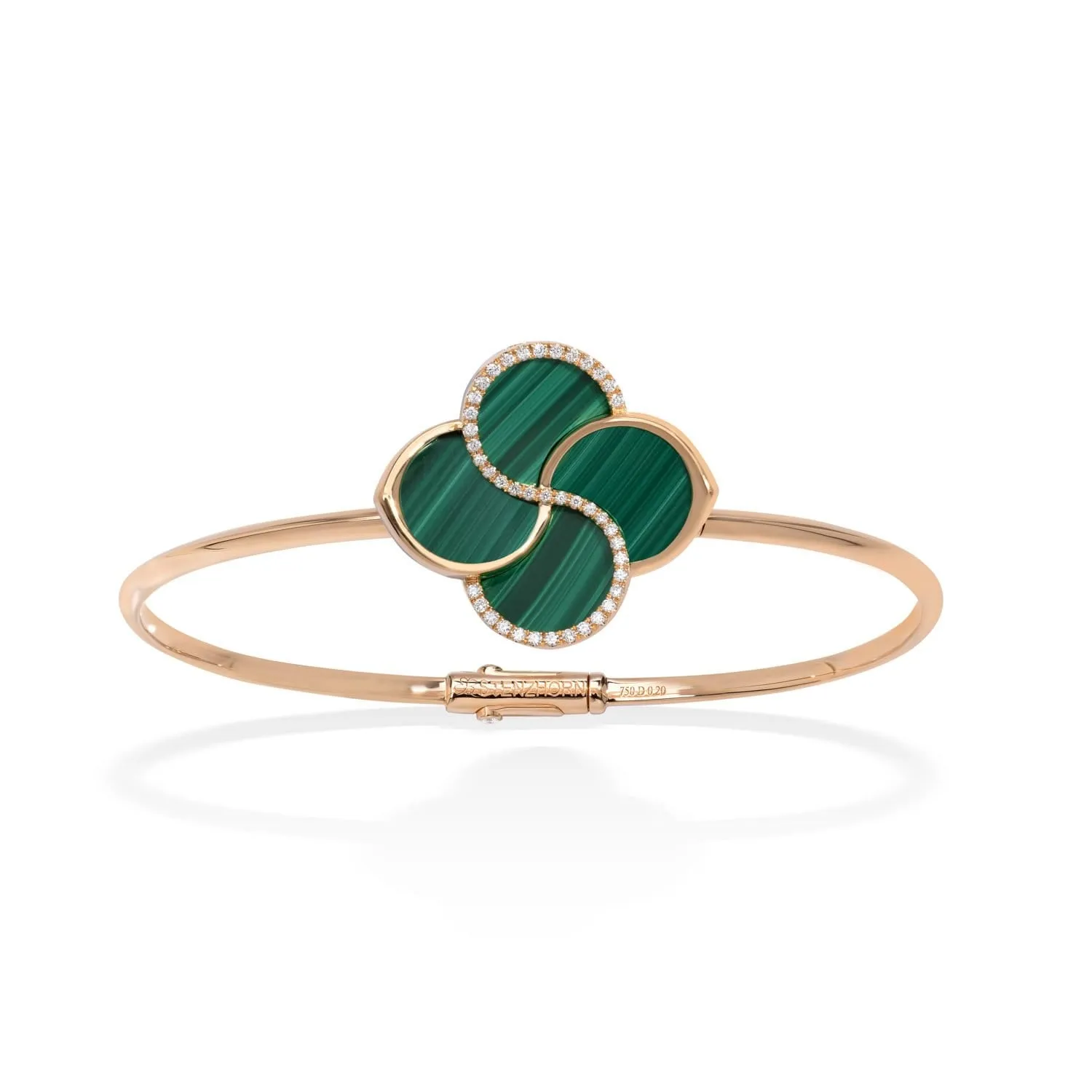 FLUMINA Bangle with Malachite