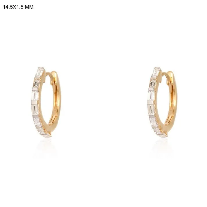 Glistening Charm Huggie Earrings