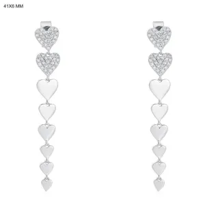 Glistening Diamond Embrace Drop Earrings