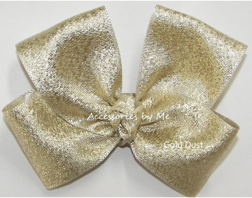 Gold Hair Bow