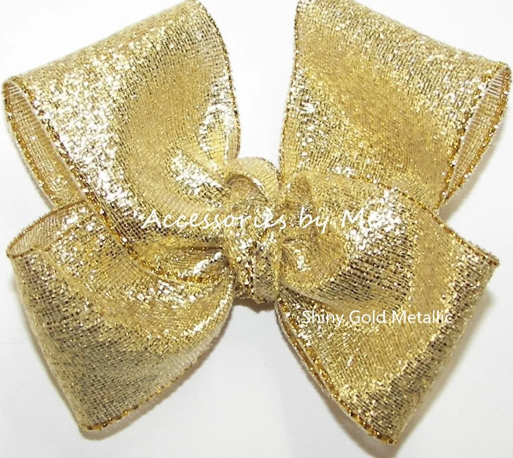 Gold Hair Bow