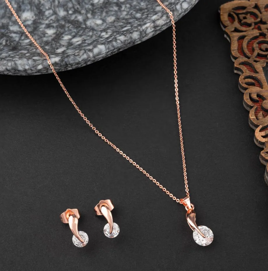 Inlaid CZ  Set