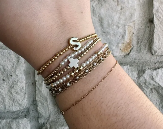 Kids Initial Bracelet in 18K Gold - Assorted
