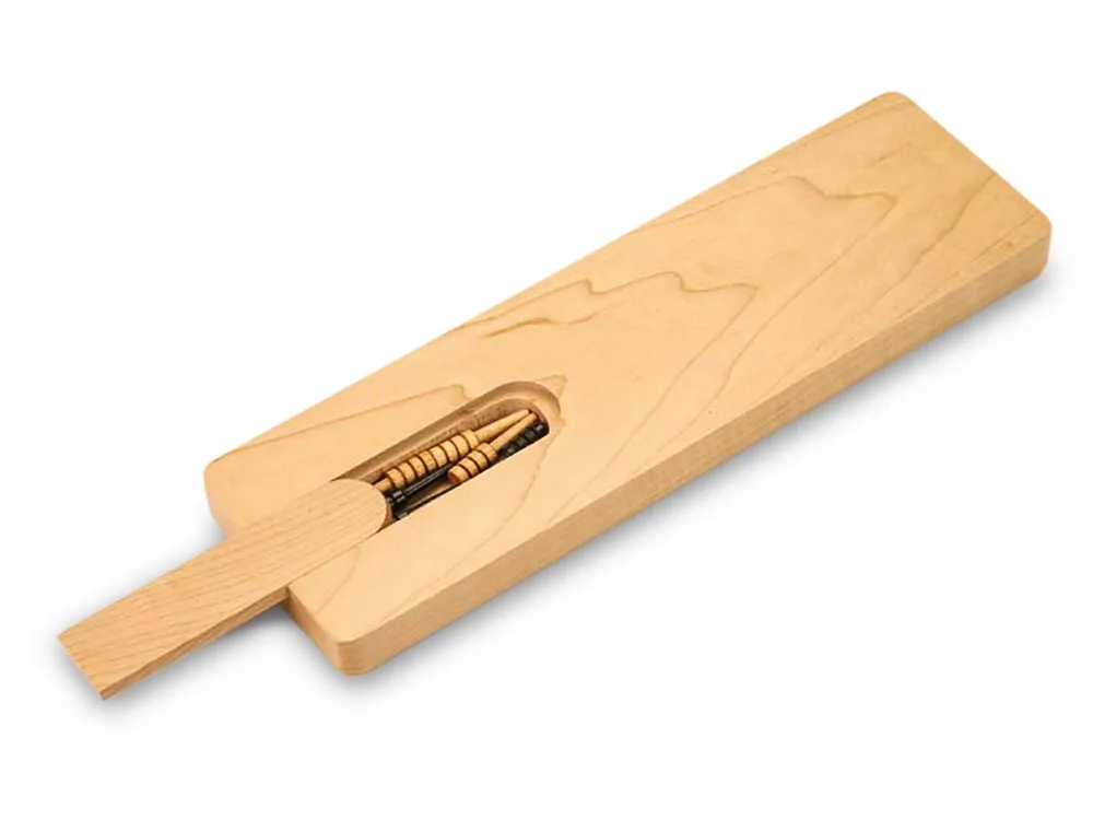 Maple Inlay Cribbage Board