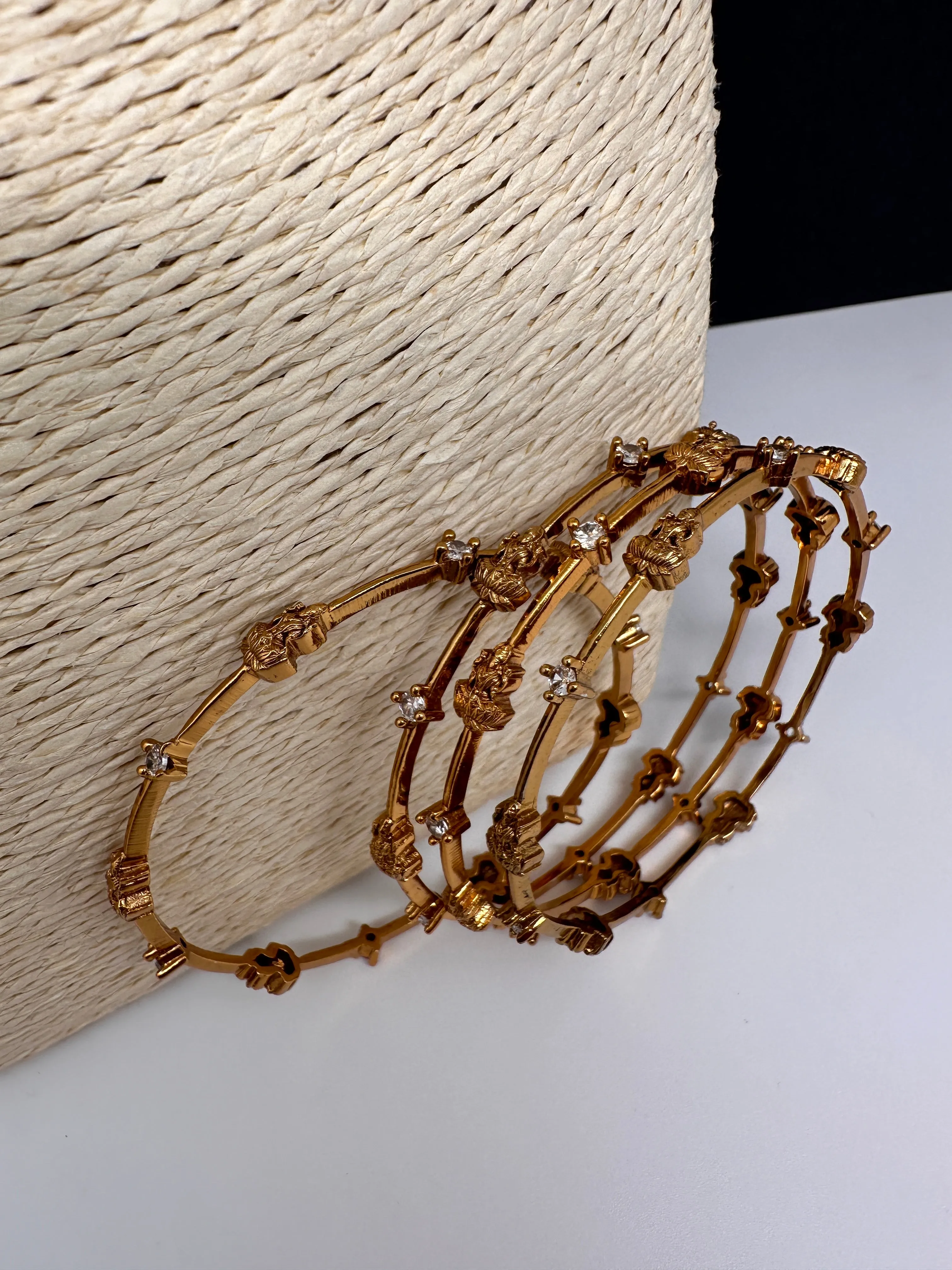 Matte Goddess Lakshmi Bangles