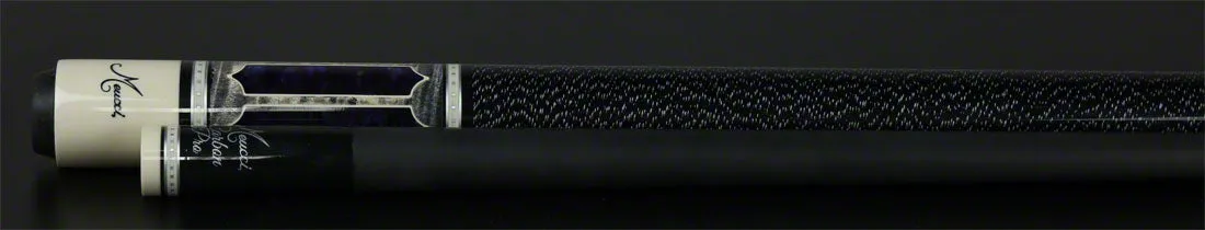 Meucci 2020 Gray - Purple Pearl - Black/White Wrap Pool Cue with Carbon Shaft - 2020GYPUBKWHC