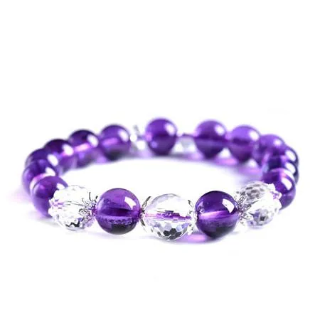 Natural Amethyst Citrine Beads Wealth Bracelet