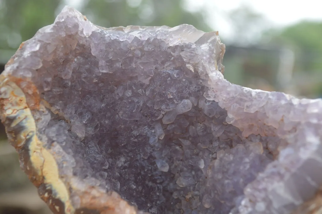 Natural Crystal Centred Amethyst Geode Specimens x 4 From Zululand, South Africa
