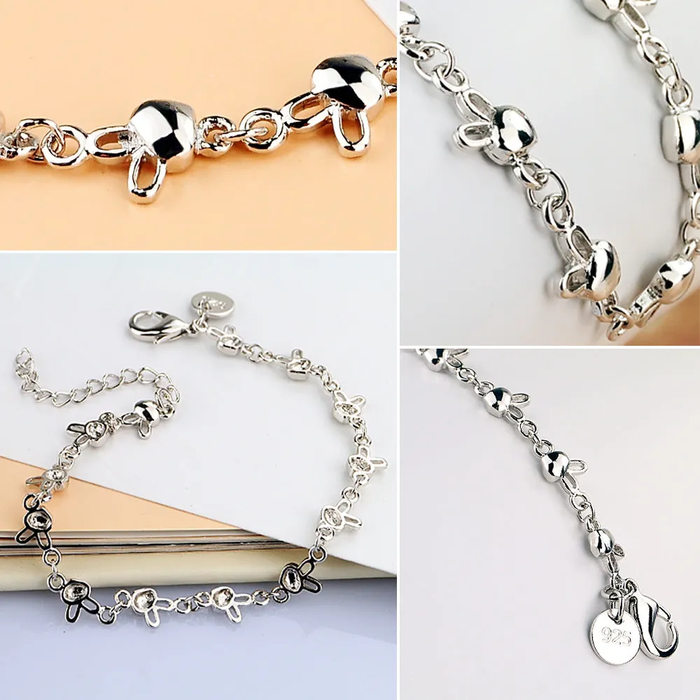Platinum Rabbit Bracelet - Simple