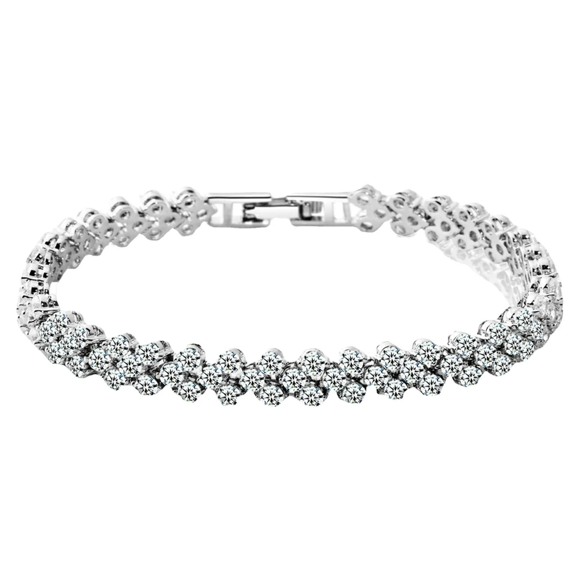 Roman Women's Zircon Crystal New Bracelet