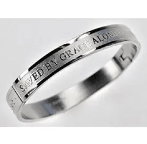 Saved By Grace Stainless Steel Bangle Bracelet