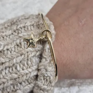 Signature 9ct Gold Mini Star Bangle