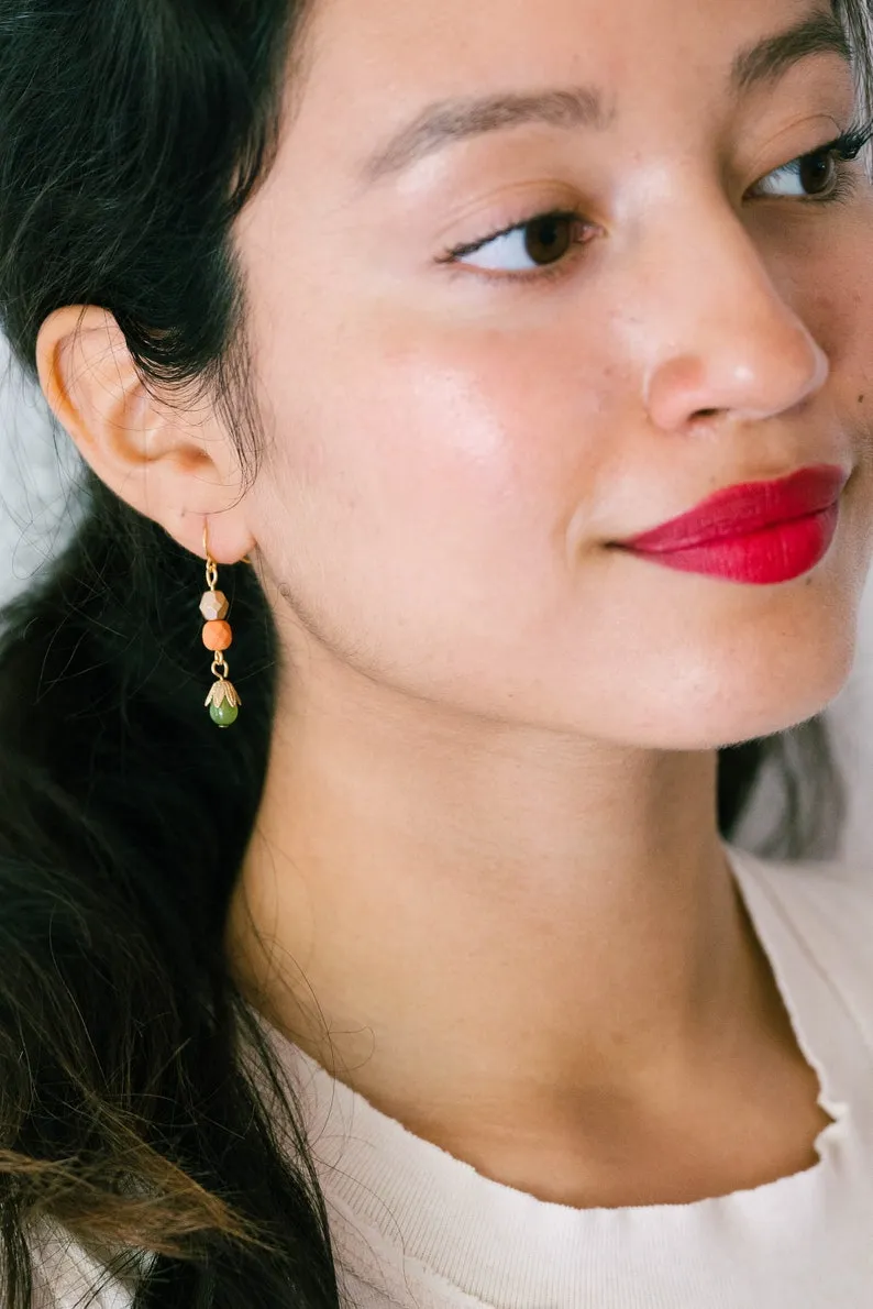 Small Bead Earrings-WS