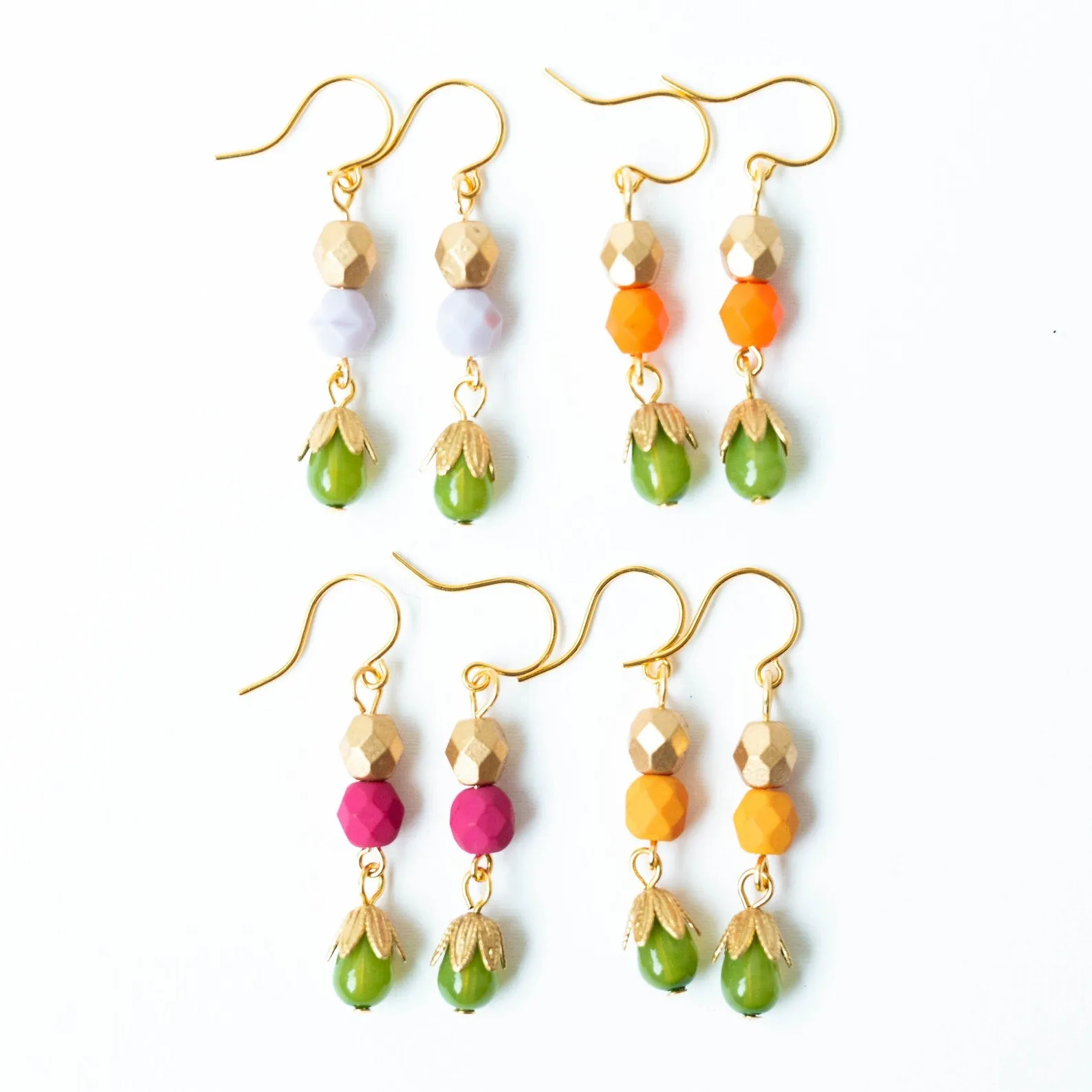Small Bead Earrings-WS