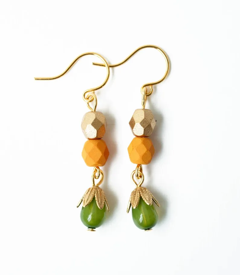 Small Bead Earrings-WS