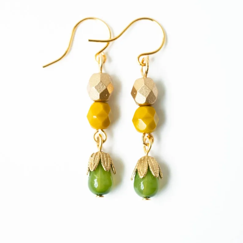 Small Bead Earrings-WS