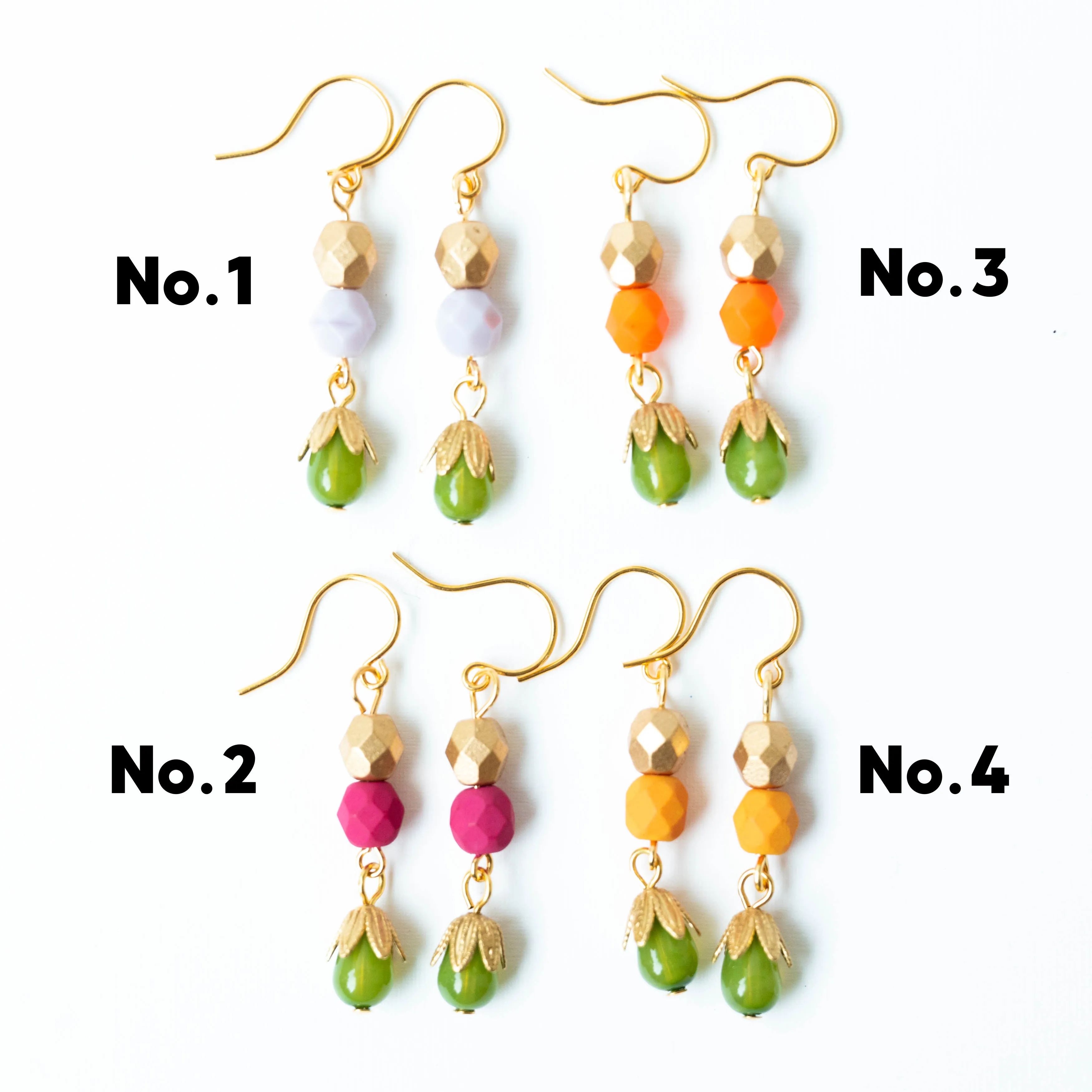 Small Bead Earrings-WS