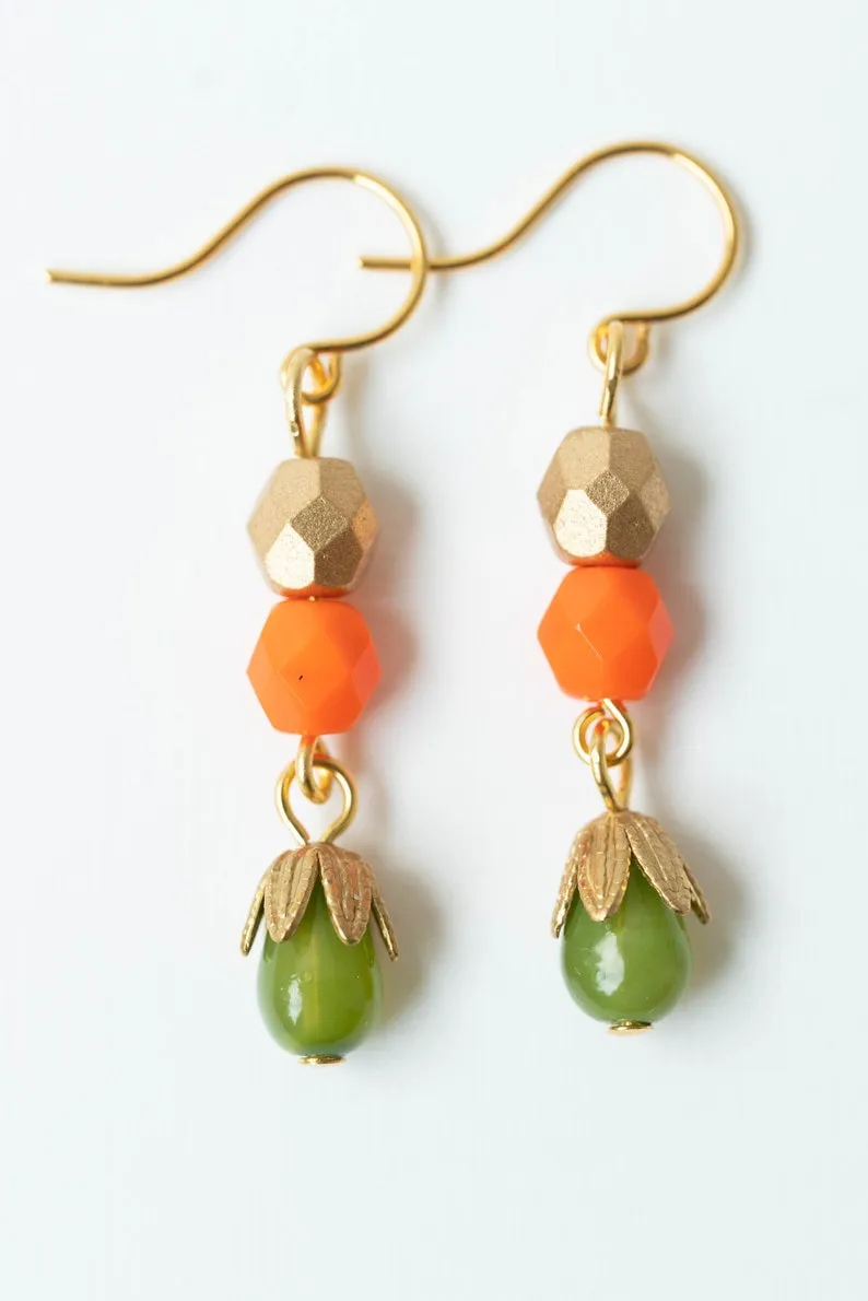 Small Bead Earrings-WS